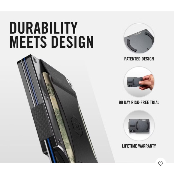 Ridge MagSafe Wallet - Lavender Aluminum Card Holder NIB - Picture 8 of 12